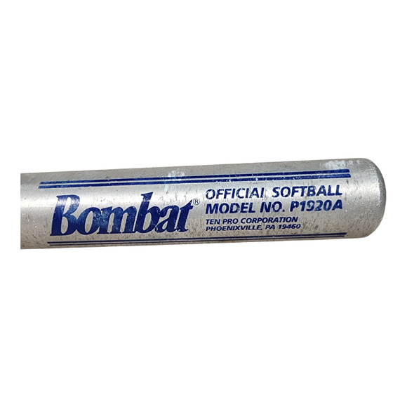 Bombat Official Softball Bat Model P1920A 27” 20oz. Aluminum Made In USA No Grip - Picture 2 of 6